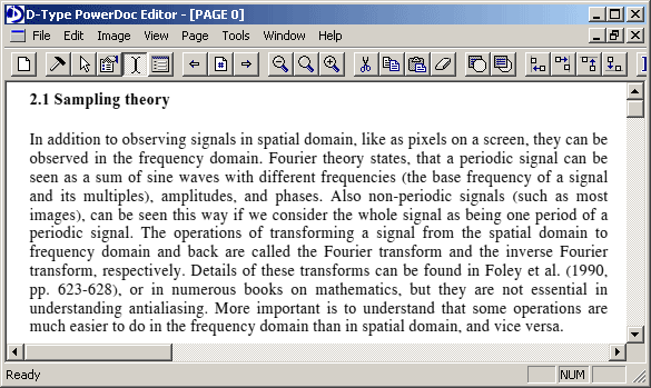 Sample text rendered by D-Type